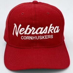 Vintage Sports Specialties Nebraska Cornhuskers Snapback Hat Script Logo (H19)